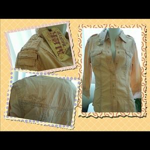 ☀️MEK Denim USA Long Sleeve Button Down Shirt. Available Sizes M, L, XL.…